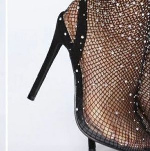 Fashion Nova Highly Classified Rhinestone Pump - Black size 11 Brand new in box